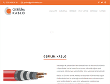 Tablet Screenshot of gerilimkablo.com